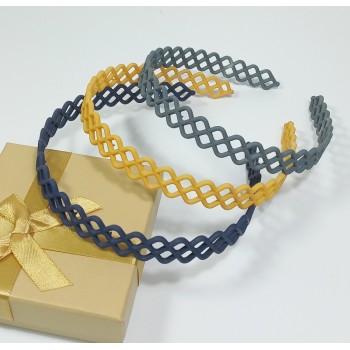  Ободок пластиковый со стразами (цена за 1шт), арт. 1379