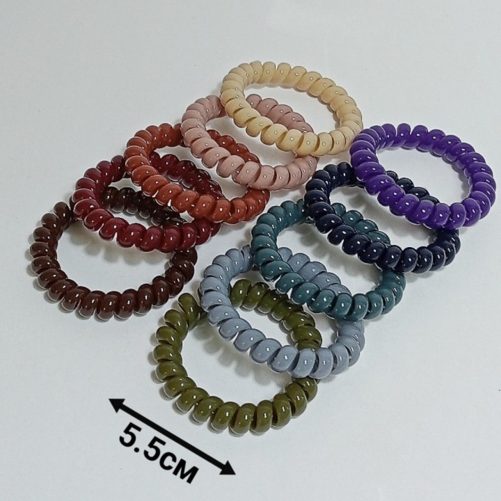 Набор резинок 10шт, диаметр 5.5см, глянцевые, арт. 1059