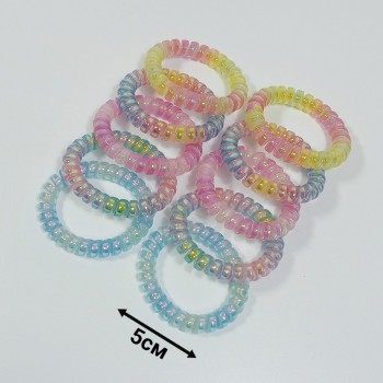 Набор резинок 10шт, диаметр 5см, перламутровые, арт. 10326