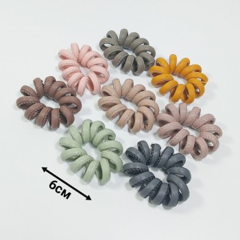 Резинка с крупной спиралью "кожаная" (цена за 1шт), арт. 10339