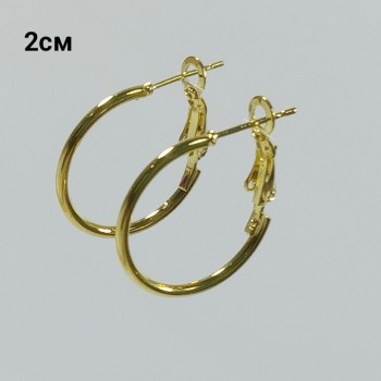Серьги-кольца, диаметр    2см, арт. 2289-01