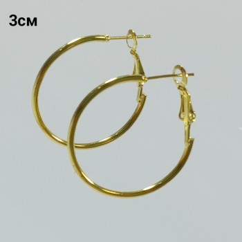 Серьги-кольца, диаметр   3см, арт. 2289-03