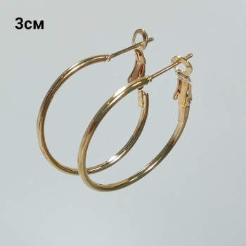 Серьги-кольца, диаметр   3см, арт. 2289-07