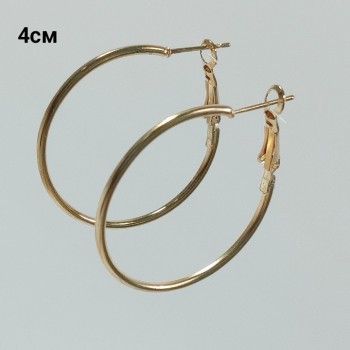Серьги-кольца, диаметр  4см, арт. 2289-09
