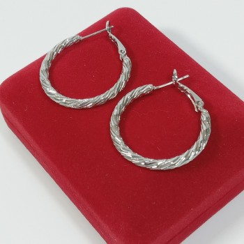  Серьги-кольца, диаметр 3см, арт. 22651