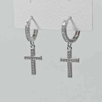  Серьги на застежке "конго" арт. 22629