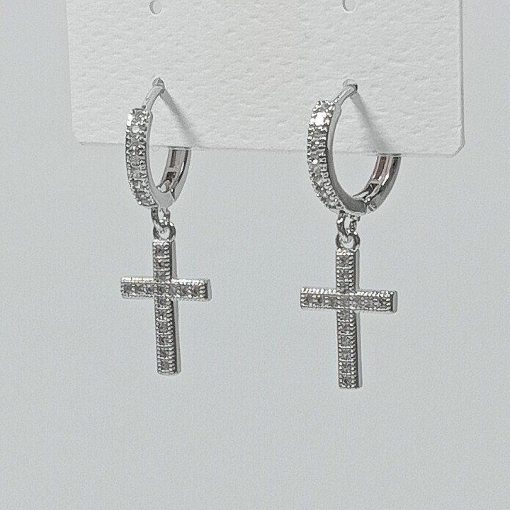  Серьги на застежке "конго" арт. 22629