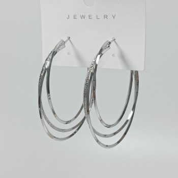  Серьги-кольца, диаметр 5см, арт. 22662