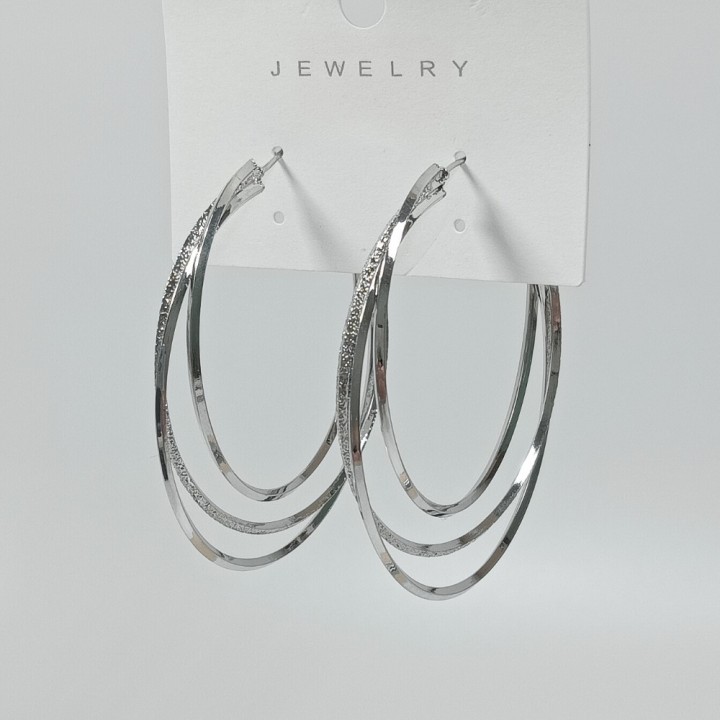  Серьги-кольца, диаметр 5см, арт. 22662