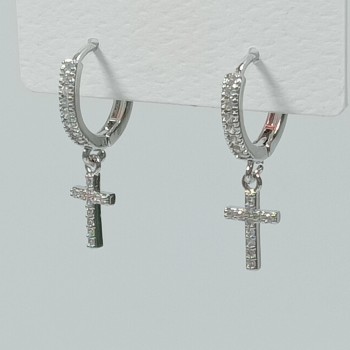  Серьги на застежке "конго" арт. 22396