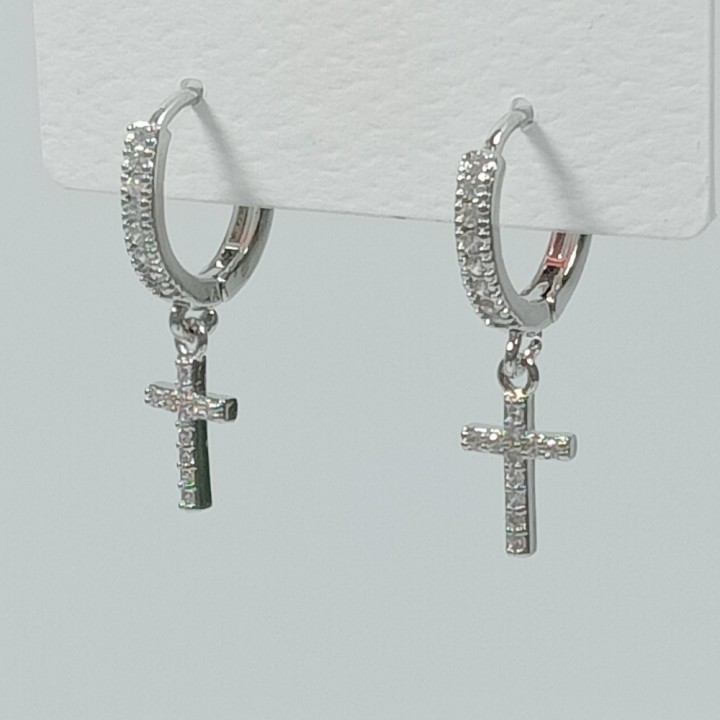  Серьги на застежке "конго" арт. 22396