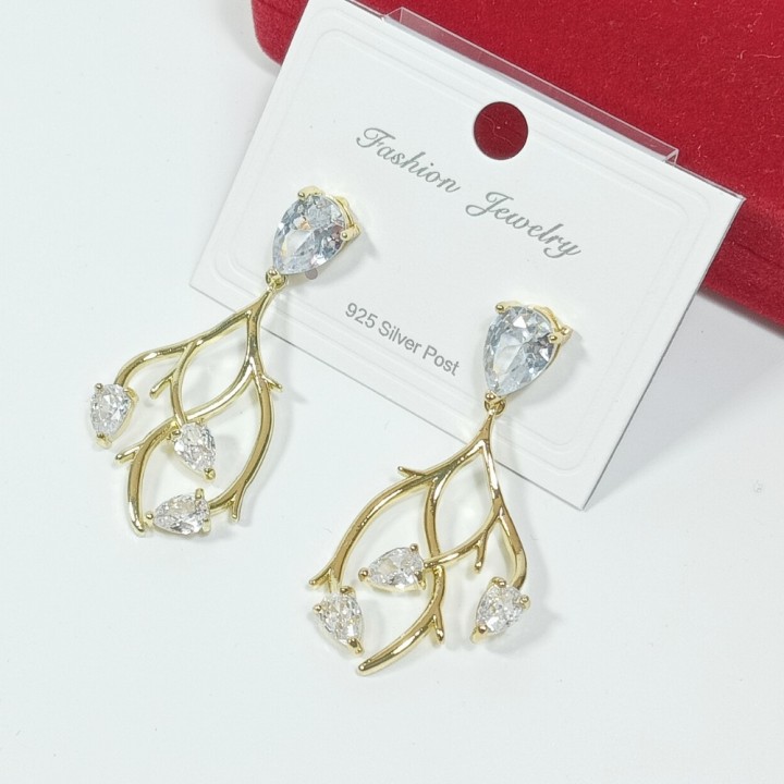  Серьги на застежке "гвоздик" арт. 22639-1