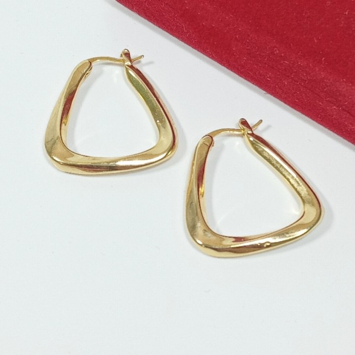  Серьги треугольники, размер 3см, арт. 22347