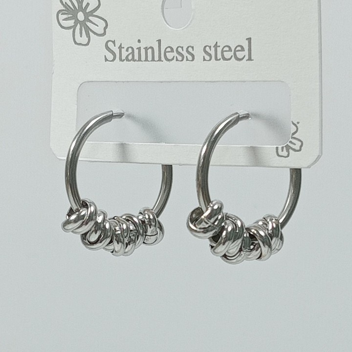  Серьги-кольца, диаметр 2см, арт. 22699