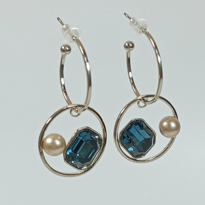  Серьги на застежке "гвоздик", арт. 22686