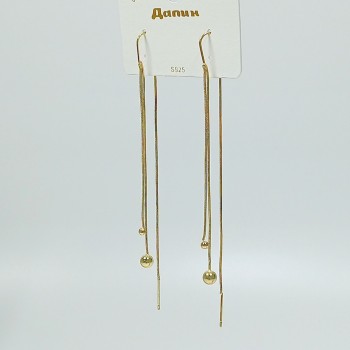 Серьги-продёвки "Шарики", арт. 22707-1