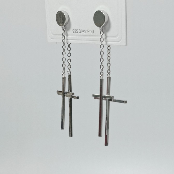  Серьги на застежке "гвоздик", арт. 22703-1