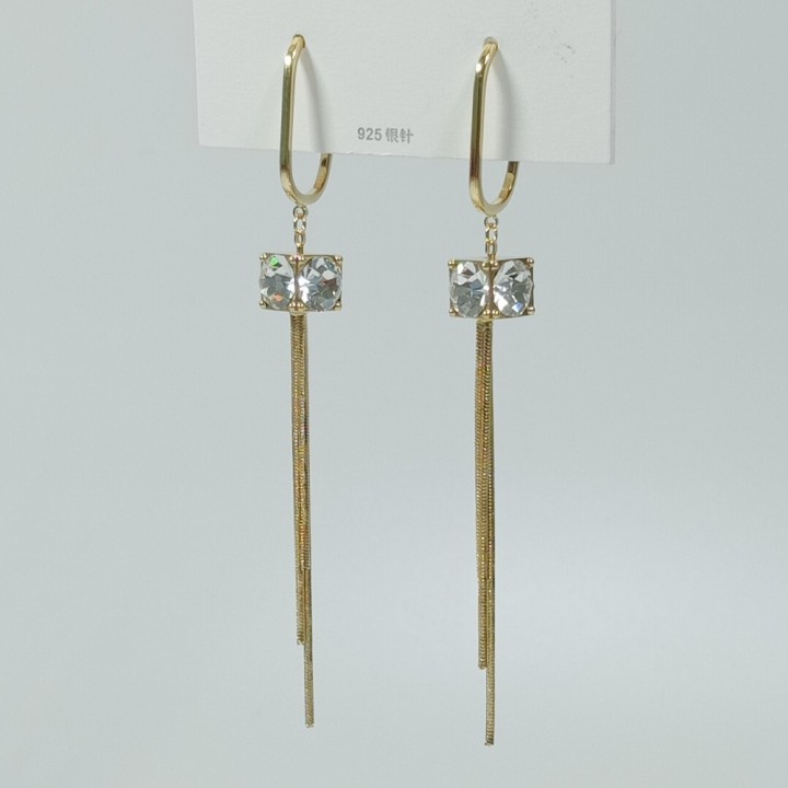  Серьги на застежке "гвоздик" арт. 22681-2