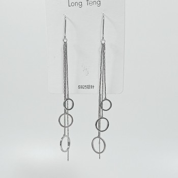 Серьги-продёвки "колечки", арт. 22666-1