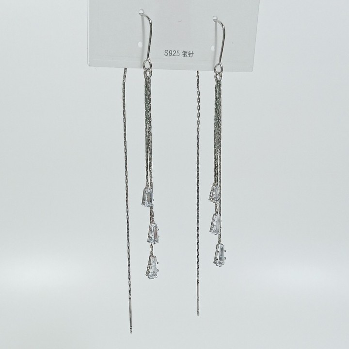 Серьги-продёвки "хрусталики", арт. 22667