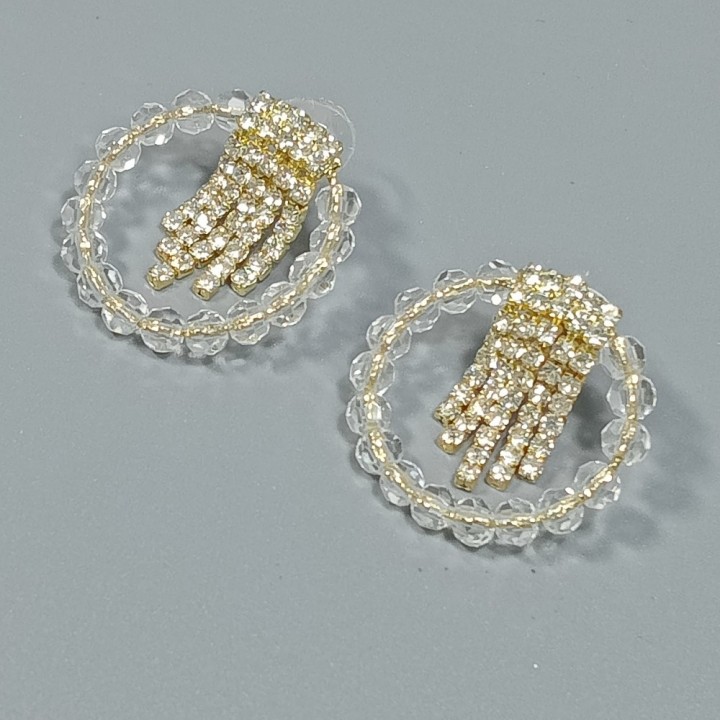  Серьги на застежке "гвоздик" арт. 22607-1