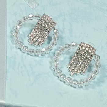  Серьги на застежке "гвоздик" арт. 22607-2