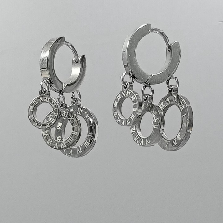  Серьги на застежке "конго" арт. 22553