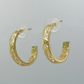  Серьги-кольца, диаметр 2.5см, арт. 22523