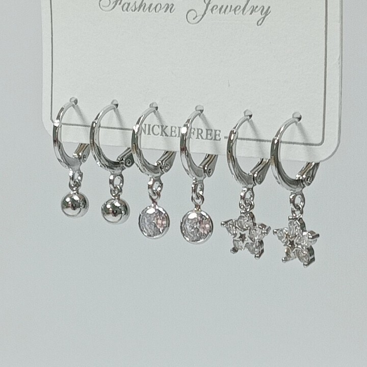  Набор сережек 3 пары, арт. 22726