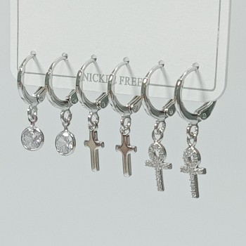  Набор сережек 3 пары, арт. 22724