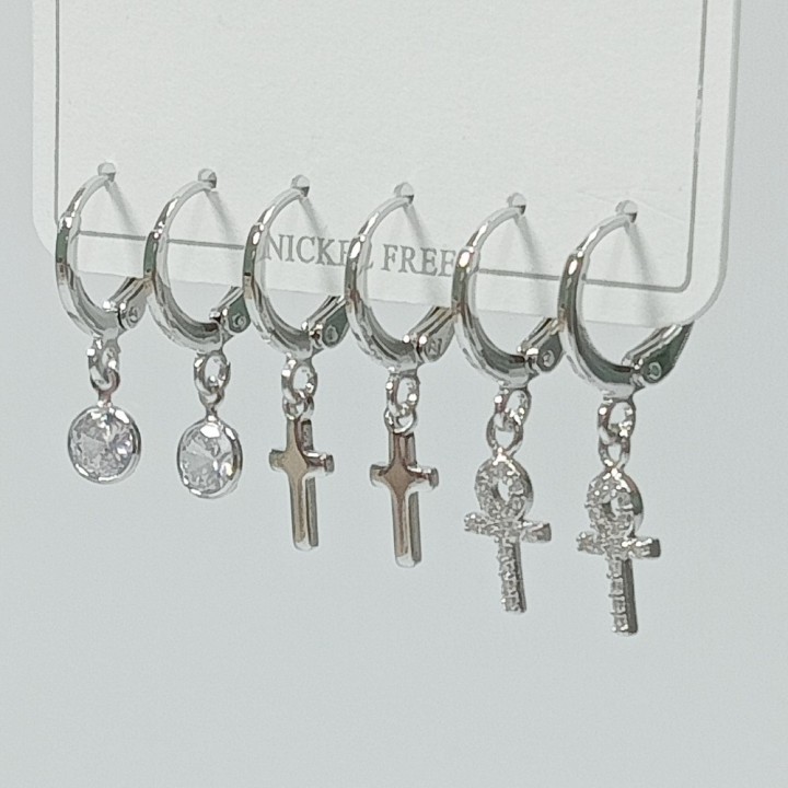  Набор сережек 3 пары, арт. 22724