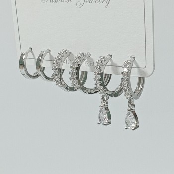  Набор сережек 3 пары, арт. 22727