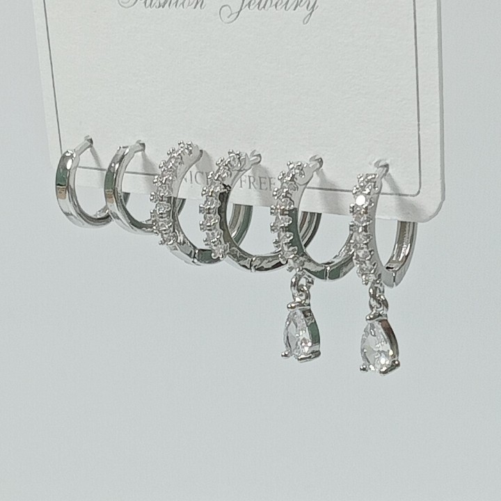  Набор сережек 3 пары, арт. 22727