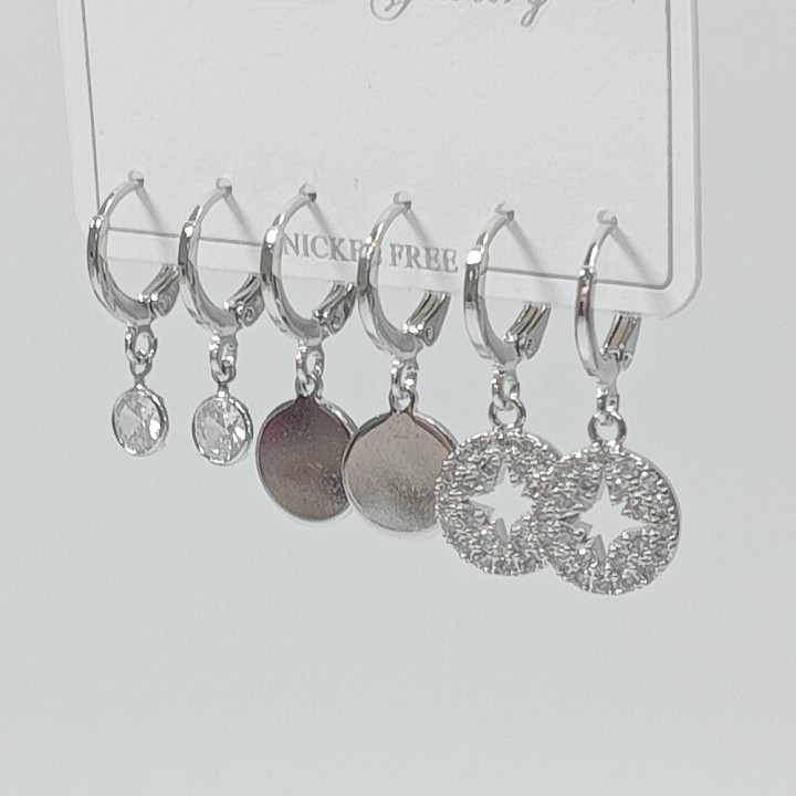  Набор сережек 3 пары, арт. 22725