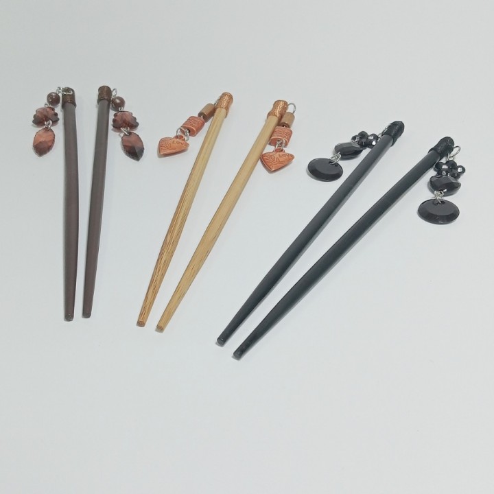   Шпильки с украшением (цена за 2шт), арт. 2424