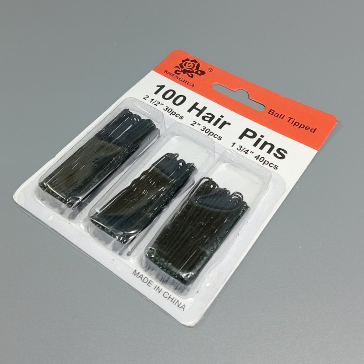 Набор шпилек 100шт (черные), арт. 2427