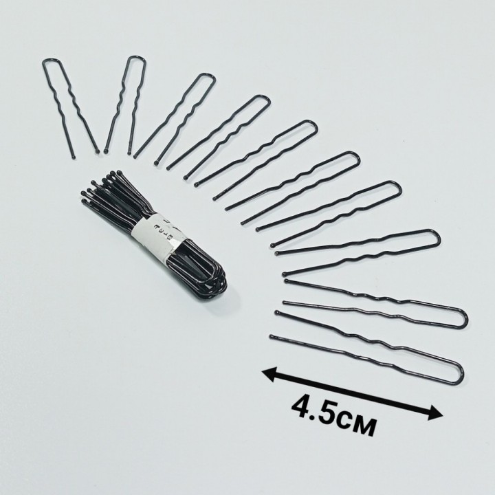 Набор шпилек 10шт, 4.5см (черные), арт. 2428