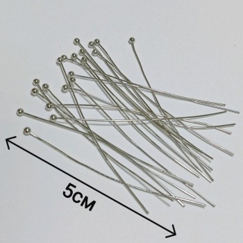Пины с шариком 5см, цена за упак. 20шт (1.5руб/шт), арт. 6470