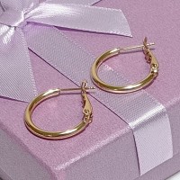  Серьги-кольца, диаметр 2см, арт. 22235-3