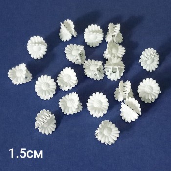  Набор крабиков 20шт, 1.5см, белые, арт. 1212