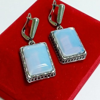  Серьги с лунным камнем, арт. 2248-03