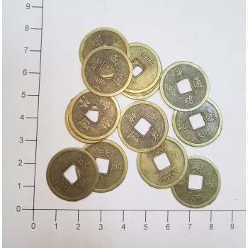 Фурнитура 6456-2 монетка 1шт. "бронза"