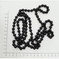 Бусы, 120-130см, цвет - черный, арт. 2024-15