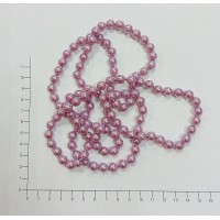 Бусы, 120-130см, цвет - светло-сиреневый, арт. 2024-21