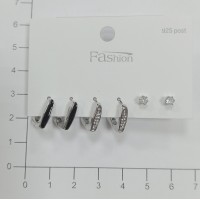 Набор сережек (3 пары) 22442