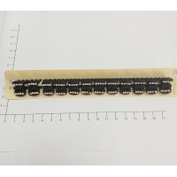 Набор крабиков 12шт, 1,5см, пластик, стразы, арт. 12273
